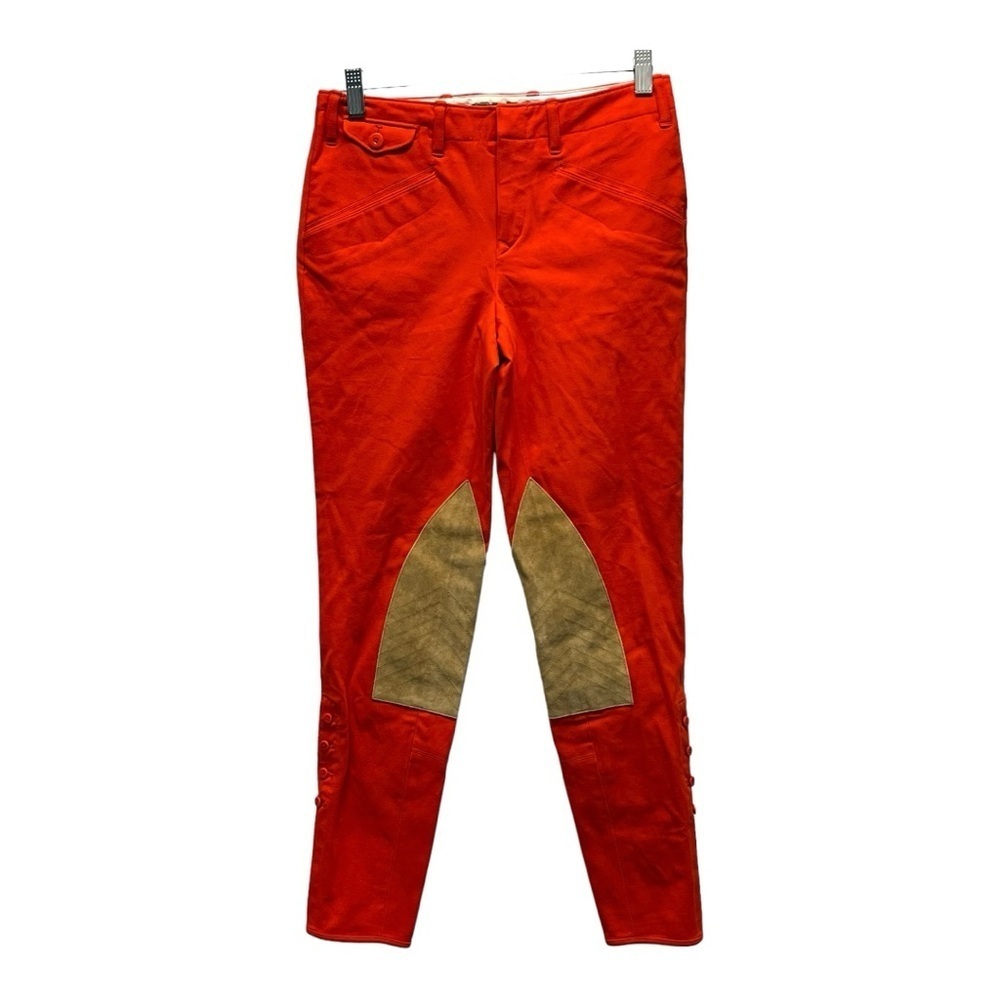 Ralph Lauren Sport Jodhpur Pants Size 4 Orange Equestrian Riding Breeches